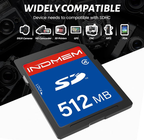 elecacc 512MB (2 Pack), 4 MLC 512MB(2pc) SD Card Class Flash Memory Cards Stanard Secure Digital Cards
