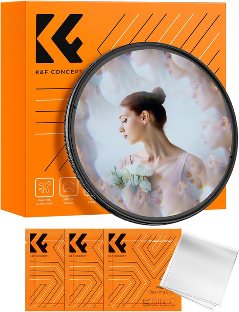 K&F Concept 67mm Kaleidoscope Filter, Special Effects Prism Glass for Camera Lens