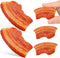 Vaguelly 5pcs Realistic Food Props Meat Model Simulation Bacon Toy Lifelike Decoration