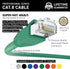 InstallerParts Ethernet Cable CAT8, 5 FT Green, Professional Series 40Gigabit/Sec High Speed Internet Cable for Gaming