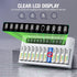 EBL 12-Bay AA AAA Battery Charger Independent LCD Charger for Ni-MH Ni-CD Rechargeable Batteries with Discharge
