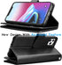 Tekcoo Wallet Case for iPhone 11 Pro, Luxury ID Cash Slots Holder, Black Detachable Magnetic