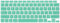 Se7enline Compatible with MacBook Air Keyboard Cover, 13 inch for MacBook Air 2018-2024, Clover/Aqua Green
