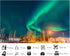 LidyMini 8x8ft Fabric Vibrant Aurora Borealis Backdrop Glowing Northern Lights Background for Night Sky Viewing Party