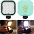 IFOOTAGE On Camera Video Light, Portable RGBW Smart Light with APP Control, 18 Effects, Rechargeable, C4 Mint Green