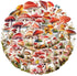 Mekycro Mushroom Stickers Pack 50 PCS, Botanical Aesthetic PET Waterproof Die-Cut Forest Mushroom