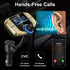 Upgraded Bluetooth FM Transmitter - Wireless Radio Adapter with 1.7'' Display, QC3.0, Smart Dual USB Ports, AUX