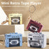 Generic Keychain,3-in-1 Microcassette Backpack Retro Mini Tape Recorder Player | Tape Recorder | CD Keychain