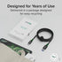 Plugable USB C to USB A Cable, USB 3.2 Gen 2 USB Cables, 3A (15W) Charging USB C Data Cable 5Gbps for iPhone 15, iPad,