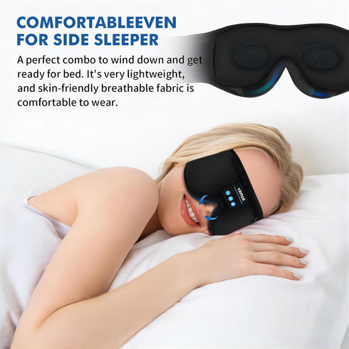 Sleep Headphones, Comfortable Washable Headphones for Side Sleepers with Adjustable Ultra Thin Stereo Speakers