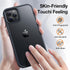 iPhone 12 Pro Max Case, Shockproof Military Grade Protection, Slim Translucent Hard Back, Frosted Black, 6.7''