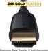 PowerBear 4K HDMI Cable 25 ft, 2 Pack, High Speed with Braided Nylon & Gold Connectors for PS5, Xbox One