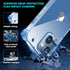 ORIbox Clear Case for iPhone 14/13, Shockproof Protection with 4 Corners, Clear Case for Women Men Girls Boys Kids