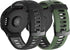 NotoCity Compatible Watch Bands for Forerunner 220, Black Buckle Sport Silicone Strap Replacement (2pcs)