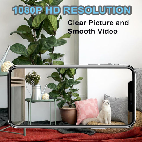 Hidden Wireless Camera, Mini Spy WiFi 1080P HD Camera for Home Security, APP Control, Night Vision
