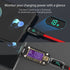 SOOPII 100W 4ft USB C to USB C Cable Fast Charge, Nylon Braided Cable with LED Display for iPhone 15/15 Pro/15 Plus/15