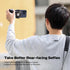 ULANZI Selfie Phone Tripod Mount MA35, 2-in-1 Magnetic & Phone Clip Grip Handle with Remote Shutter for iPhone 14 15