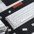 Gliging 135 Keys PBT Keycaps Cherry Profile DYE-Sub, White Theme Minimalist Style for Mechanical Keyboards