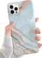 J.west Case for iPhone 13 Pro Max, Unique Grey Marble Print Pattern, Soft TPU Slim Fit Cover
