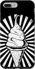 Funny Ice Cream Guy Graphic Tees and Gifts Ice Cream Cone Drawing Gelato Sorbet Case for iPhone 7 Plus/8 Plus
