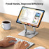 UGREEN 360 13 12 11 5 4 3 Tablet Stand Holder for Desk with Rotating Base Aluminum Dual Rod Support Adjustable Home