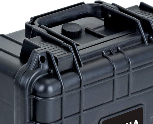MEIJIA Portable All Weather Waterproof Camera Case with Foam, Fits Drones and Camera Equipment, 10.62 x 9.68 x 6.87