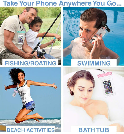 AiRunTech Waterproof Cell Phone Dry Bag, Compatible with iPhone 15/14/13/12/12 Pro Max/11/11 Pro/SE/Xs Max/XR/8P