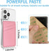 Leather Phone Card Holder Wallet, Stylish Sticker Phone Case Credit Card Holder, Suitable for iPhone, Samsung, Android,