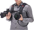 ztowoto Double Shoulder Camera Strap Harness Quick Release Adjustable Dual Camera Tether Strap for DSLR SLR Camera (focus)