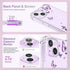 Crystal Phone Case for iPhone 13(2021)/iPhone 14(2022) 6.1", Alluring Purple Butterfly Soft Shockproof Clear Protective