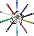 TCD 10 Colorful Long Mini Baseball Stylus Pens for Universal Capacitive Touch Screens