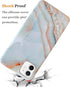 J.west iPhone 12/12 Pro Case 6.1-inch, Luxury Grey Marble Design, Ultra Slim Thin Flexible Soft Rubber TPU Cover for