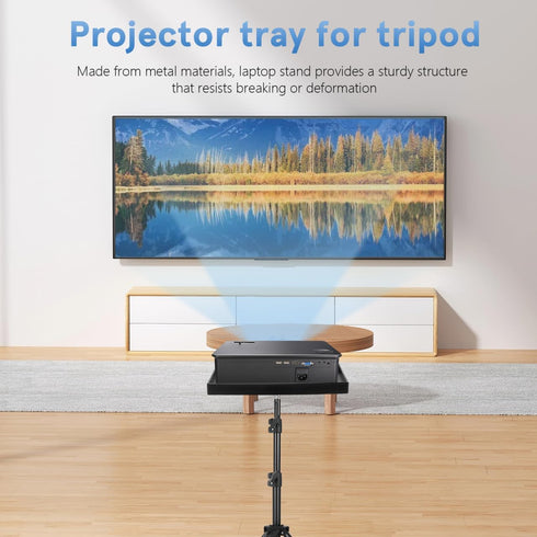 Gadpiparty Projector Stand Tripod, Adjustable Projector Stand, for Laptop Camera Holder Floor Desktop Use