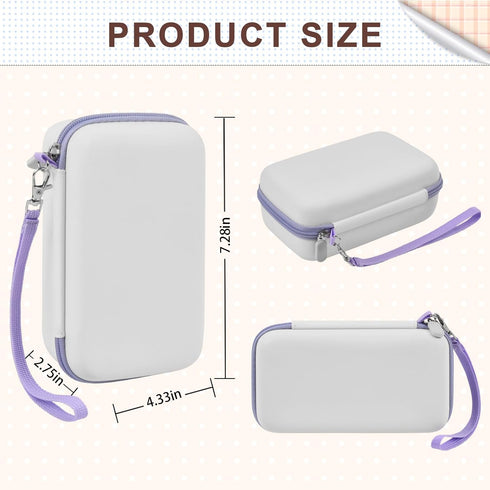 Case Compatible with DYLANTO for Anchioo, ESOXOFFORE, YTETCN, WEEFUN, GKTZ, Amzelas Instant Print Camera - White