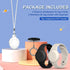 AirTag Case, Waterproof AirTag Bracelet & Necklace for Kids, Soft Silicone Air Tag Holder with Key Ring (Black+ Beige, White)