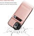 KIHUWEY Wallet Case for iPhone 12 Pro Max, Credit Card Holder, Premium Leather Magnetic Clasp, Rose Gold