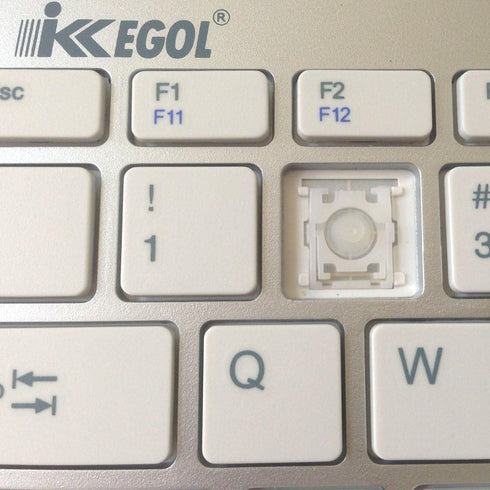 iKKEGOL USB Slim Mini Wired 78 Key Small Super Thin Compact Keyboard for Desktop Laptop PC, White