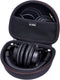 Audio-Technica ATH-M30X / ATH-M50X / ATH-M40X / ATH-M50xBT2 Headphone Case - Hard Protective Travel Bag (Black)