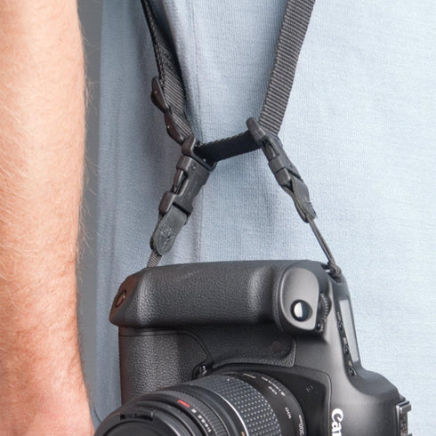 OP/TECH USA Neoprene Double Sling Camera Harness Strap for Photographers, Model 6501082, Color Black