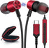 USB C Headphone Type C Earphone, Magnetic Wired Earbuds for iPhone 15 Pro Max, Samsung S24 Ultra, Galaxy S23, Pixel 8,