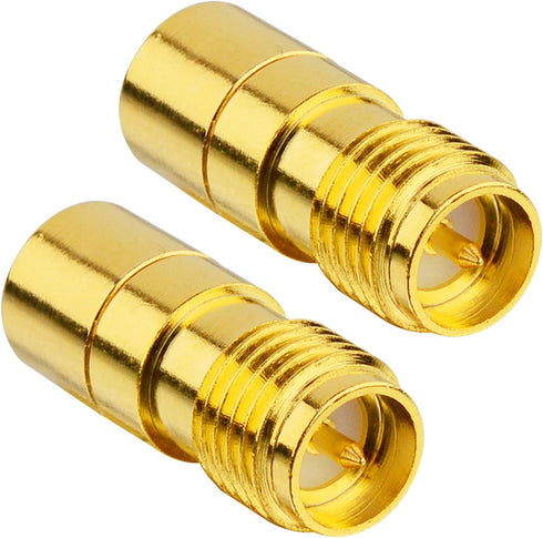 Coaxial Terminators DC to 6GHz RP SMA Female Connector, In-Line RF Coaxial Matched Terminator Pack of 2