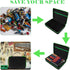 9V 7 Pack 111 Battery Organizer Storage Case with Tester for AA AAA C D Battery Holder Batteries Variety Batteries Mesh