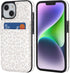 Vaburs Wallet Case for iPhone 13 and iPhone 14 with Credit Card Holder, White Leopard Cheetah Pattern Flip Premium PU