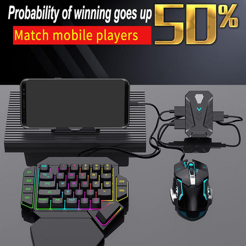 Gaming Keyboard and Mouse Adapter - Bluetooth Adapter for Mobile Game, Mix Lite, Android System