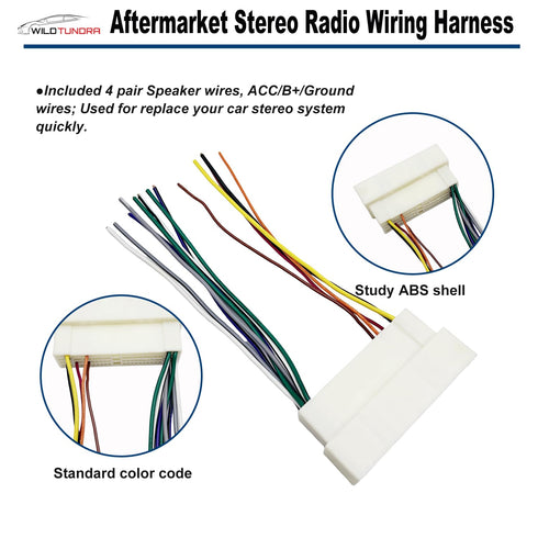 2015-2020 2016-2020 K2 K3 K4 Car Radio Wiring Harness for Hyundai KIA with Radio Antenna Adapter Aftermarket Car Stereo