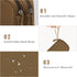 FYY Electronic Organizer, Portable Waterproof Travel Cable Bag for Charger, Phone, Earphone, Medium Size-Brown