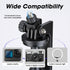 MQOUNY Tripod,76" Magsafe,360Rotatable Magnetic Phone Auto-Open Phone Stand with Metal Ring & Rechargable