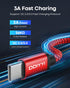 10ft USB C Cable, 3-Pack USB A to USB C Charger Cable Braided Cord for iPhone 15 Pro Max, Samsung Galaxy S24 S23 S22 S10, A14 A15 A25 A35 A53 A54 A55, Tablet, LG, Moto
