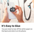 2-Pack Phone Case Holder for Fingers, Pop it for Phone Grip with Expanding Kickstand, Skull Leaf