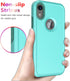 Diverbox iPhone XR Case, Teal, with Tempered Glass Screen Protector, Shockproof & Dropproof Heavy Duty Protection
